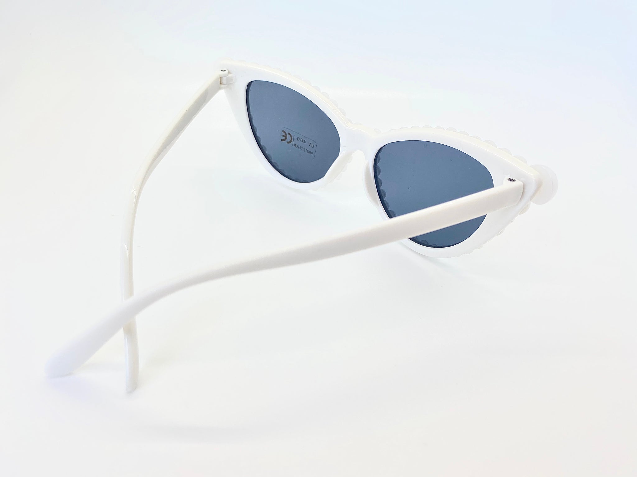Pearl White Cat Eye Sunglasses