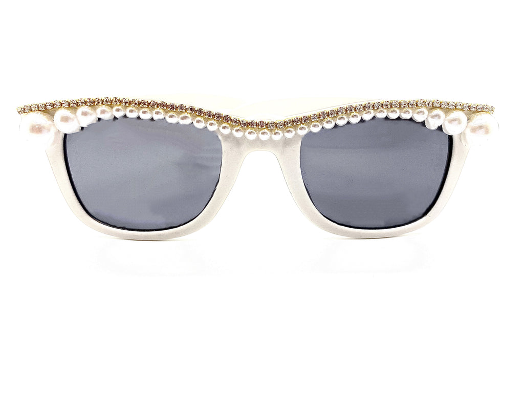 Pearl Rhinestone Boss Sunglasses
