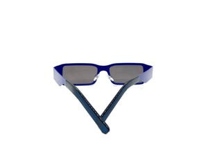True Blue Rectangle Sunglasses