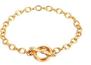 Initial Braclet with Birthstone