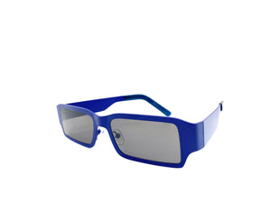 True Blue Rectangle Sunglasses
