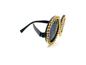 Chained Round Sunglasses