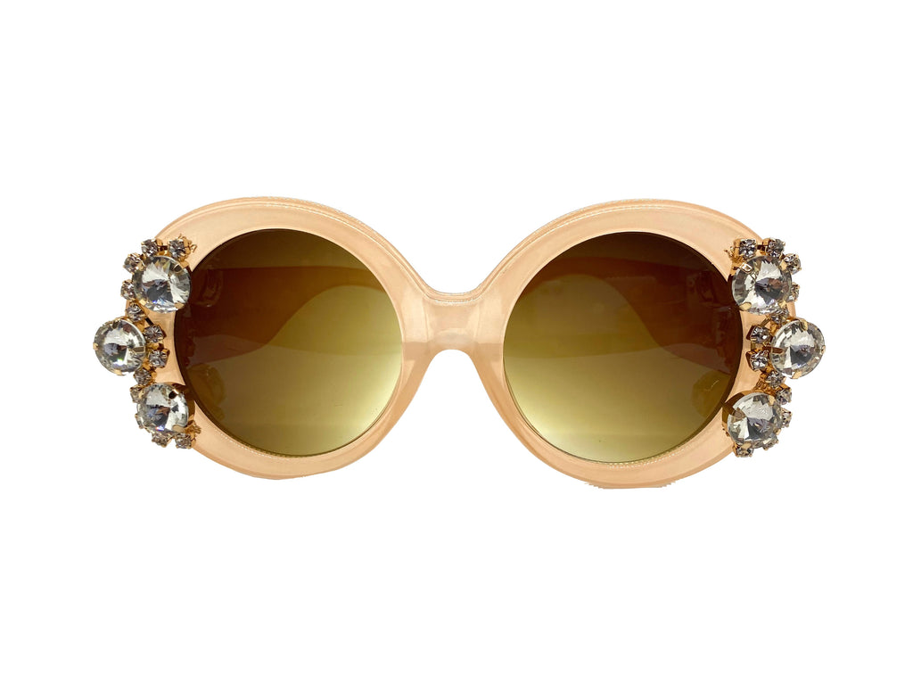 70’s Peach Round Sunglasses