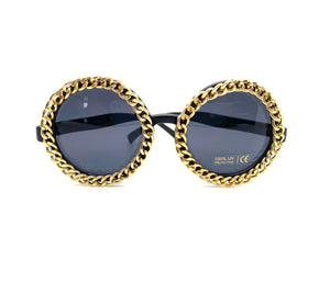 Chained Round Sunglasses