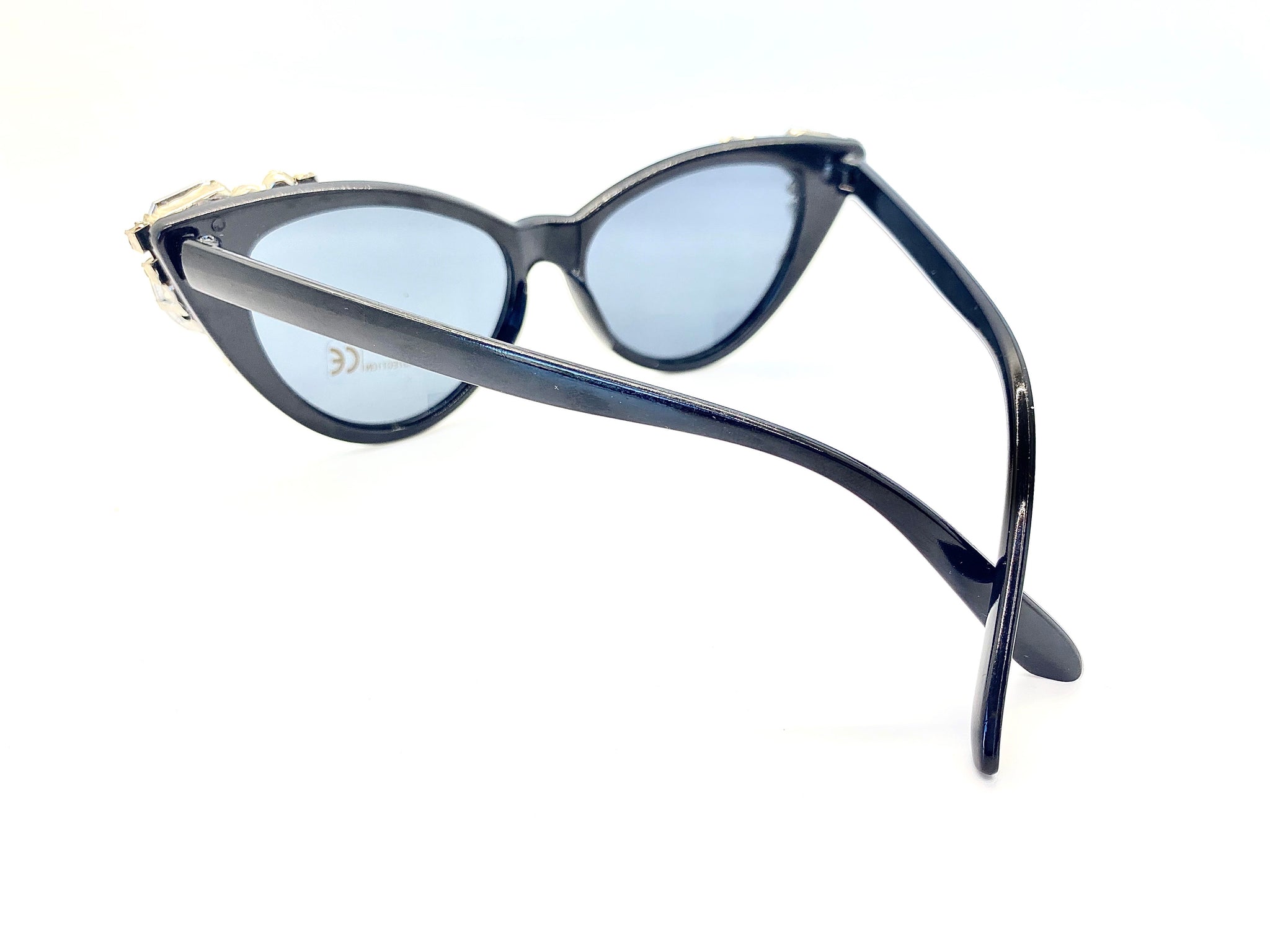 Luxe Rhinestone Cat Eye Sunglasses