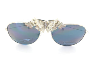 Butterfly Silver Mini Aviator Sunglasses