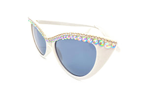 Ultimate Iridescent Stripe Cat Eye Sunglasses