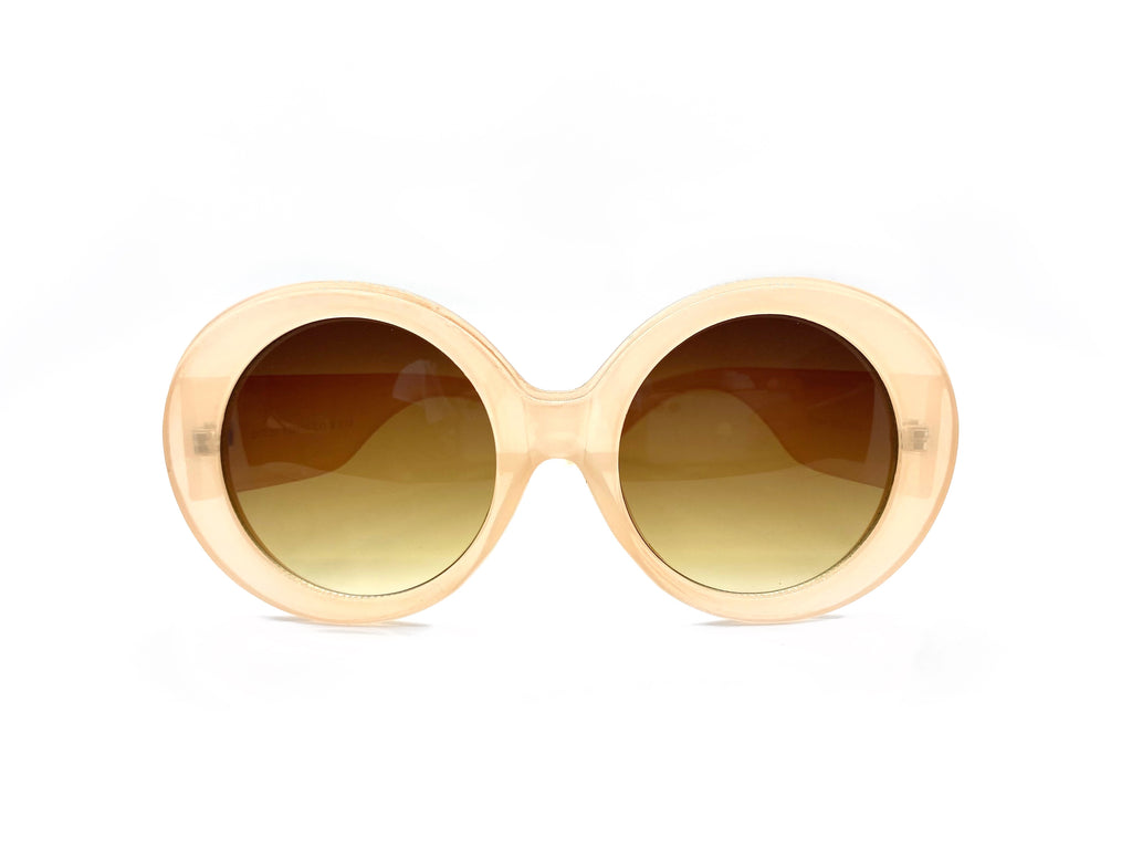 Peach Round Sunglasses