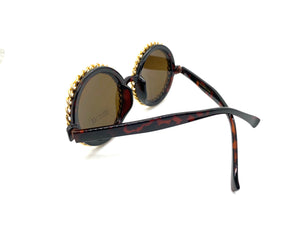 Chained Round Sunglasses