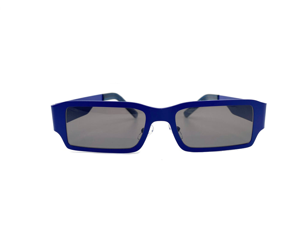 True Blue Rectangle Sunglasses