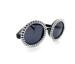 Chained Round Sunglasses