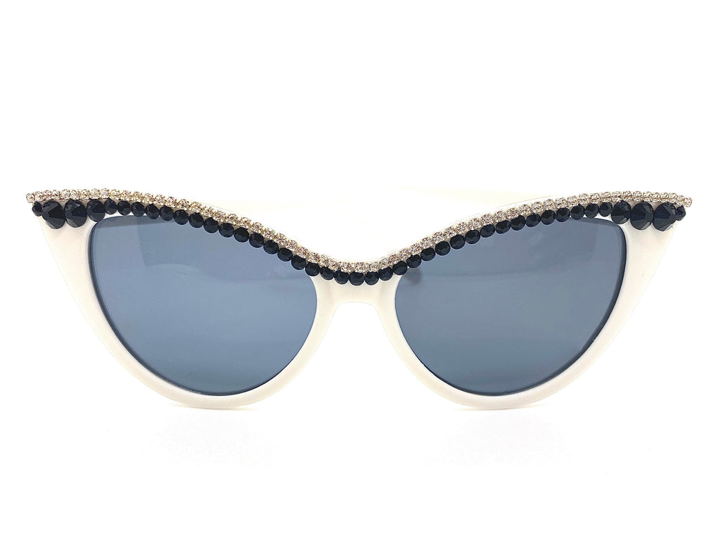 Ultimate Black Stripe Cat Eye Sunglasses