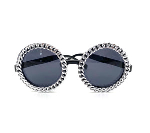 Chained Round Sunglasses
