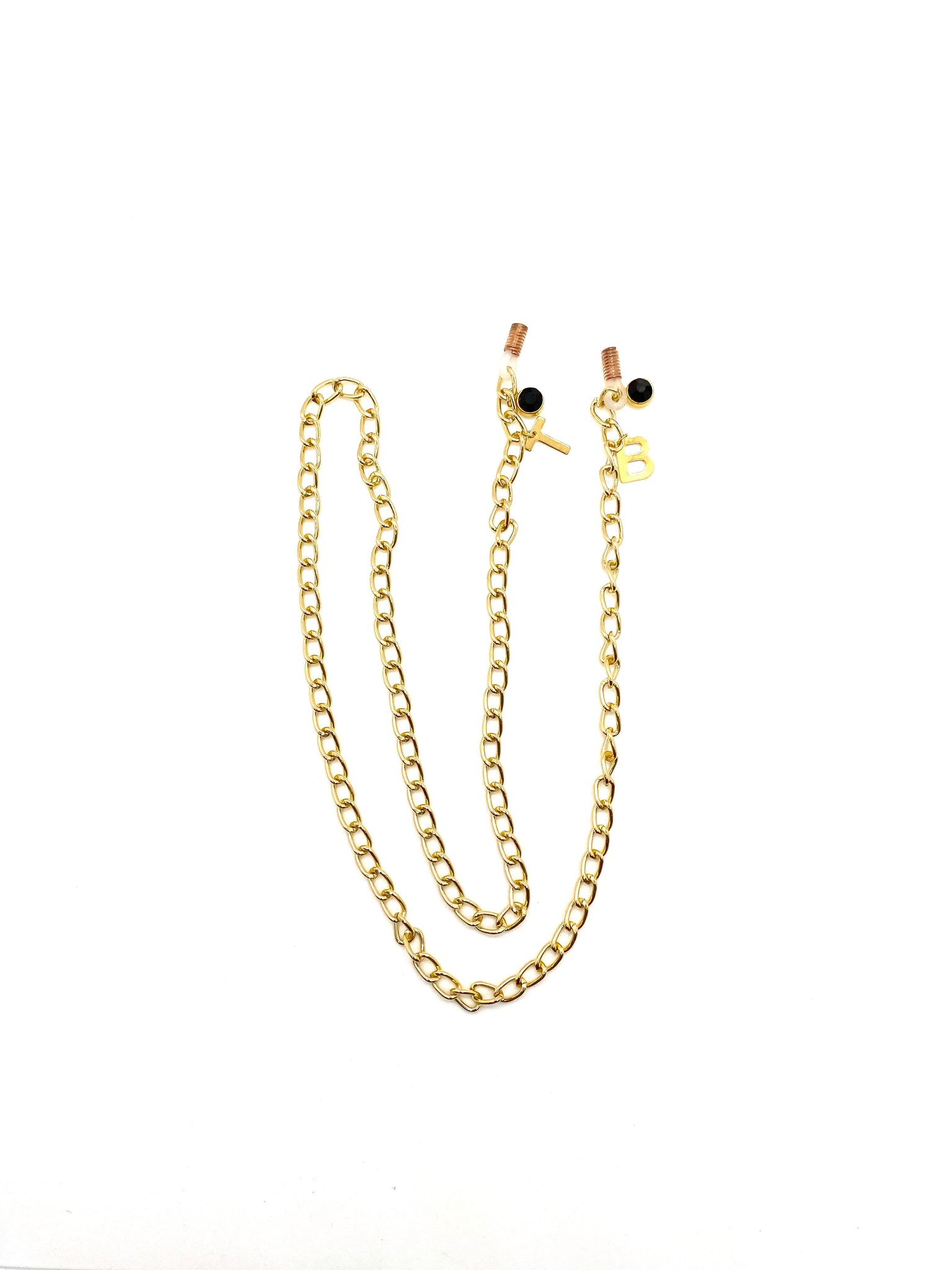 Initial Sunglasses Chain with Birthstone