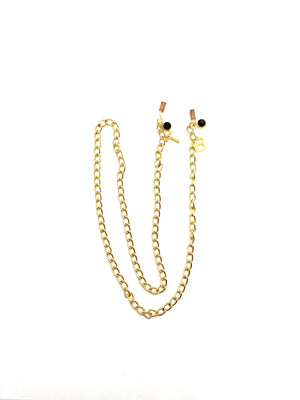 Initial Sunglasses Chain with Birthstone